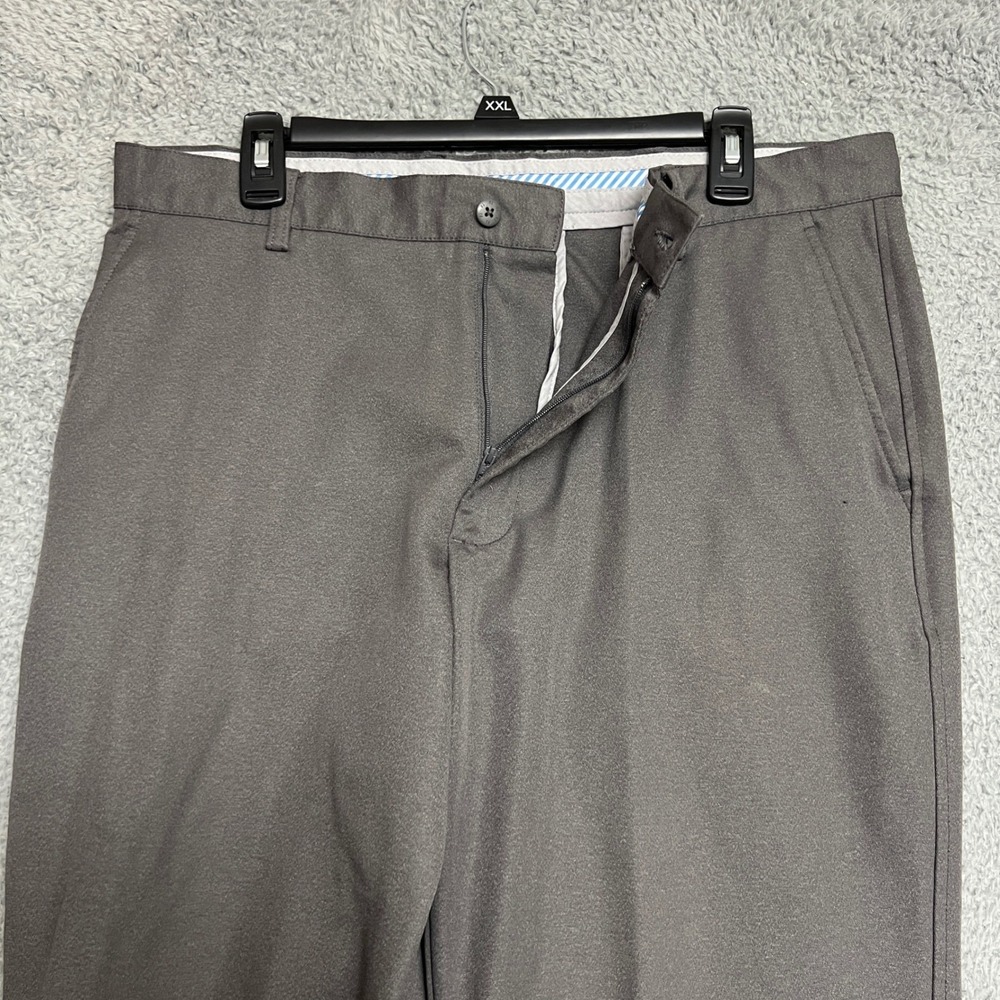 FootJoy Golf Pants Mens 38x30 Gray Excellent Performance Flat Front Chino - Picture 4 of 12